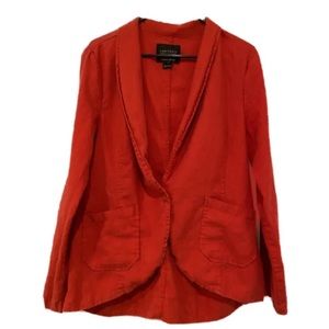 Anthropologie Sanctuary Linen Button Blazer
